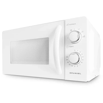 Imagen de Grunkel Microondas con Capacidad de 20 litros Potencia: 700W MW 20MI 5 niveles temporizador 60 minutos color Blanco Peso: 6kg Sin Grill