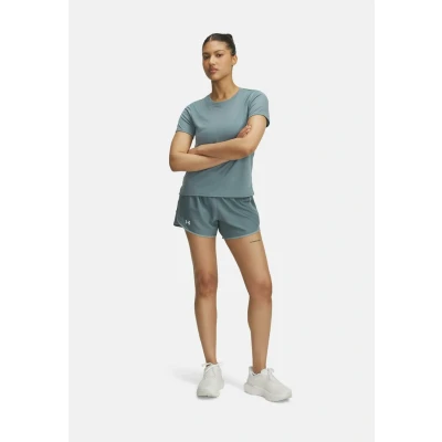 Imagen de Under Armour UA Fly by Pantalones Cortos de 3 Pulgadas, Color Azul Jaspe, Serpentina, Reflectante, LG