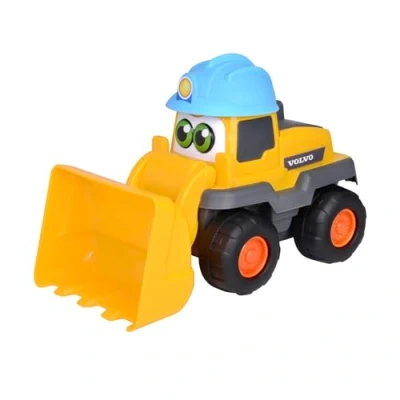 Imagen de ABC Vehículo de Obra Lucy Loader 25cm para Niños a Partir 1 Año, Gran Cargadora Ruedas Volvo, Pala Excavadora y Bocina, Juguete 12 Meses (204114012)