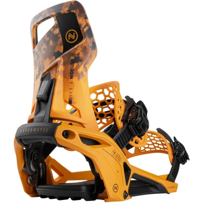 Imagen de Nidecker Supermatic Snowboard fijación automática Universal, con Doble Entrada Cómoda y fiable como una clásica de Dos Correas Dune Orange