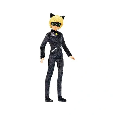 Imagen de BANDAI Miraculous Ladybug y Cat Noir Muñeco con Lentejuelas Adrien de 26 cm P50195