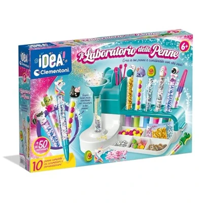 Imagen de Clementoni Idea Laboratorio de bolígrafos Kit creativo para crear colores y personalizables, juego niños 6 años, fabricado en Italia 18748