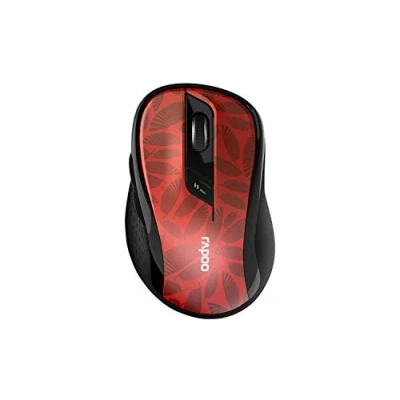 Imagen de Ratón inalámbrico Rapoo M500 Silent, Inalámbrico, Bluetooth, 1600 PPP, Rojo y Negro
