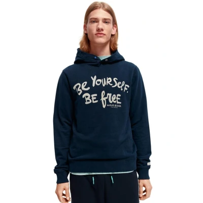 Imagen de Sudadera Scotch Soda Motivo Gráfico Azul Marino XL