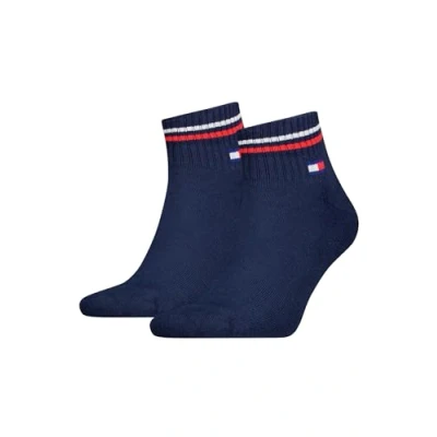 Imagen de Tommy Hilfiger Quarter Calcetines, Azul Marino, 39/42 (Pack de 2) Unisex