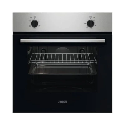 Imagen de Zanussi ZOHNB0X2 Horno Multifunción, 5 funciones, Reloj programador electrónico, Limpieza fácil, Mandos Fijos, Display LED, Antihuellas, Inox, Clase A, 65 Litros