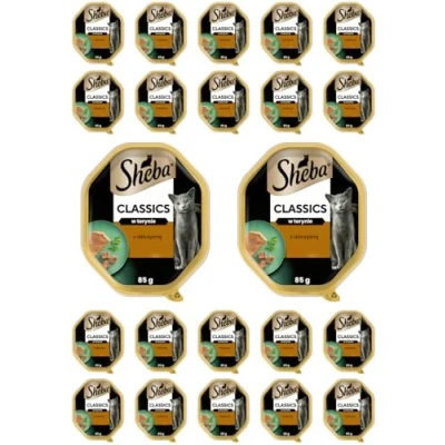 Imagen de Sheba Paté Classics Comida para Gatos con Caza (22 bandejas de 85 g, 1 Unidad)