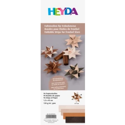 Imagen de Heyda Juego de tiras plegables para estrellas Frobel, 1,5 x 45 cm, color bronce