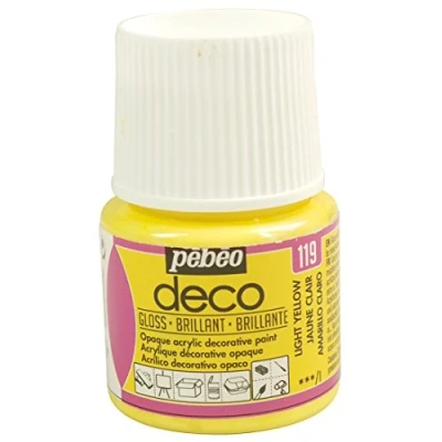 Imagen de PEBEO Pintura acrílica multisoporte Color opaco Acabado brillante amarillo claro 45ml