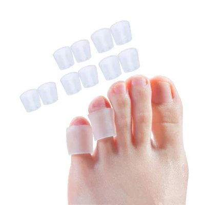 Imagen de 10 protectores de dedos silicona para hombres y mujeres, pequeños