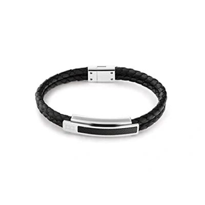 Imagen de Tommy Hilfiger Jewelry Pulsera para Hombre de Piel Negro 2790357
