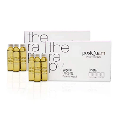 Imagen de PostQuam Pack Ampolletas de Placenta Vegetal para el Pelo Estimula la Circulación y Previene Caída del Cabello 24 Ampollas 9 ml, unisex