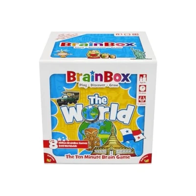 Imagen de The Green Board Game Company, BrainBox World (Refresh 2022), Card Game, Ages 4+, 1+ Players, 10+ Minutes Playing Time