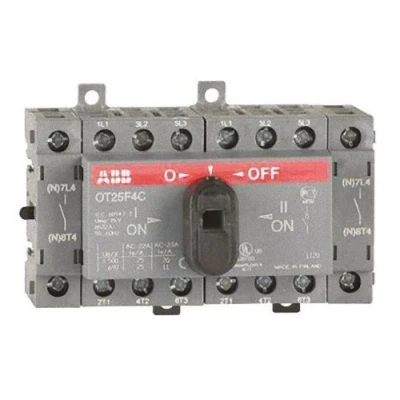 Imagen de Abb entrelec ot25f4c Interruptor conmutador ot25f4 contactos Montaje sobre Perfil DIN