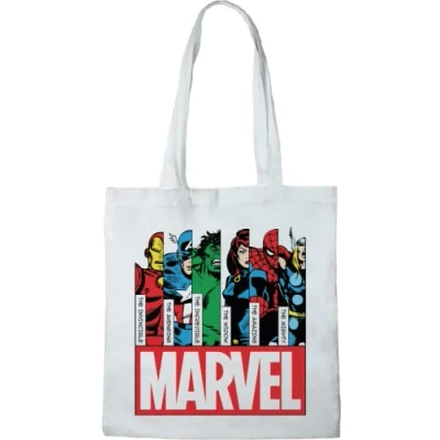 Imagen de Marvel TOTE BAG AVENGERS, REFERENCIA: BWMARCOBB002, BLANCO, 38 x 40 cm