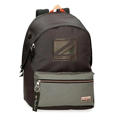Imagen de Pepe Jeans Cody Mochila para Portátil Doble Compartimento Adaptable a Carro 15,6&quot; Negro 31x44x15 cms Poliéster 23,87L