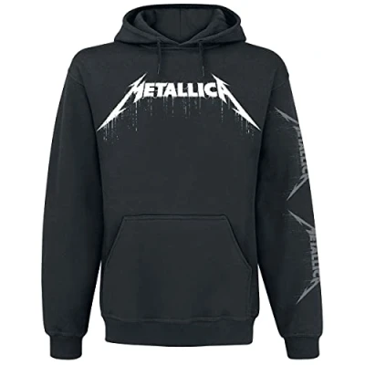Imagen de Metallica History Hombre Sudadera con Capucha Negro M