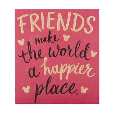 Imagen de Hallmark Tarjeta de cumpleaños para amigos, diseño texto contemporáneo