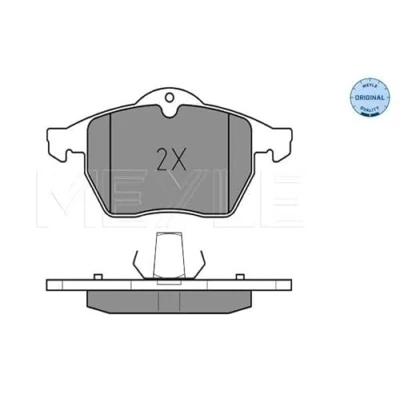 Imagen de MEYLE 025 218 2919 Juego de pastillas freno ORIGINAL Quality Eje delantero preparado para indicador desgaste Chapa antichirridos OPEL: Astra G CC