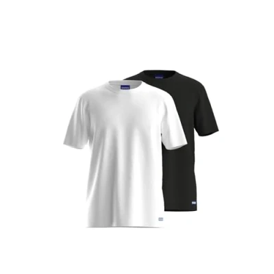 Imagen de HUGO Naolo 2 PACK Camiseta básica, Hombre, Talla: XS, White black