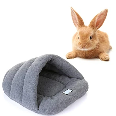 Imagen de Lanyifang Saco de Dormir para Conejo, Cachorro, Dormir, Forro Polar, Grueso (XS)