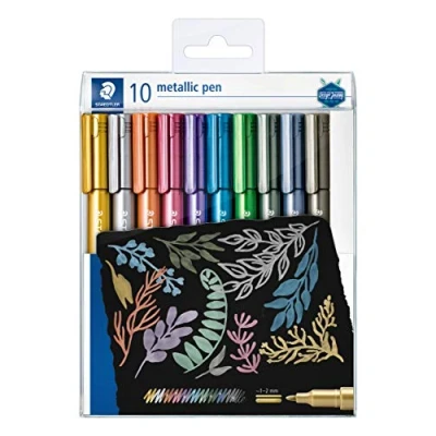 Imagen de STAEDTLER 8323 TB10 Estuche con 10 marcadores metálicos, colores surtidos