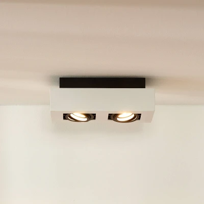 Imagen de Lucide Foco de techo Xirax, 2 luces, blanco