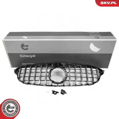 Imagen de ESEN SKV 66SKV537 Parrilla plata con cámara MERCEDES BENZ: Clase C Cabrio, Sedán, Coupé