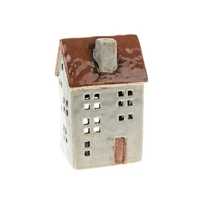 Imagen de Village Pottery Joe Davies Town House Portavelas (gris pálido, JD310770)