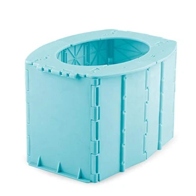 Imagen de Aseo Portatil Camping Inodoro Plegable WC Lavable Resistente para Emergencias Al Aire Libre, Camping, Viajes, Acampar, Senderismo Carga 100 Kg
