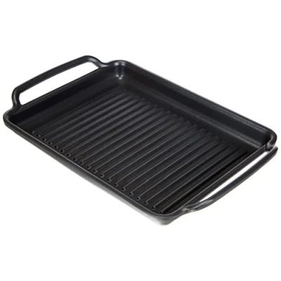 Imagen de Monix M351340 Braisogona Solid+ Placa Caliente de Aluminio Fundido Antiadherente, Acanalada, 40 cm, Negro