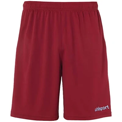 Imagen de Uhlsport Center Basic Shorts Without Slip De Juego, Hombre, Burdeos/Celeste, XXL