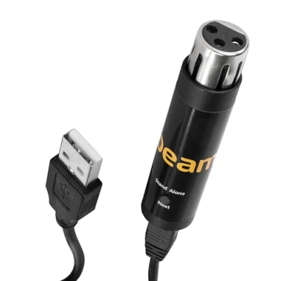 Imagen de BeamZ SUSHI Z1 Interfaz DMX con software Controlador de iluminación profesional USB, 128 canales, ideal para controlar sus espectáculos luz desde un ordenador o tableta.