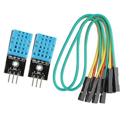 Imagen de HALJIA Módulo digital sensor de temperatura y humedad Compatible con Arduino, 2 unidades