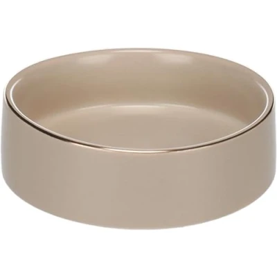 Imagen de Flamingo Bebedero Perro de cerámica Beige 200 ml Antideslizante y Apto para lavavajillas Ideal Perros pequeños