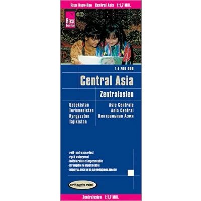 Imagen de Asia Central, mapa de carreteras impermeable. Escala 1:1.700.000. Reise Know How.: world mapping project (Central (1:1.700.000): Uzbekistan, Kyrgyzstan, Turkmenistan and Tajikistan)