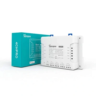 Imagen de Interruptor conectado WiFi y 433 Mhz de 4 canales Sonoff