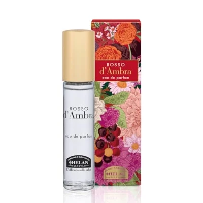 Imagen de Helan, Rosso d&#039;Ambra Perfume para mujer con almendras dulces, Eau de Parfum mujer, afrutado, ámbar amaderado, fragancia notas equilibradas dulces y especiadas,