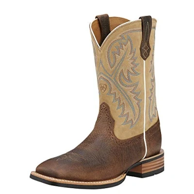 Imagen de Ariat Men&#039;s Quickdraw Western Boot, Tumbled bark/Beige, 10.5 E US