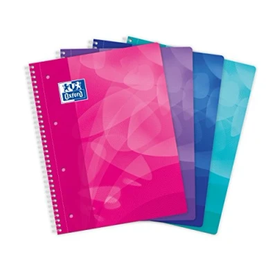 Imagen de Oxford Polypro Libretas de espiral, Baldosas pequeñas, 1 unidad [colores surtidos]