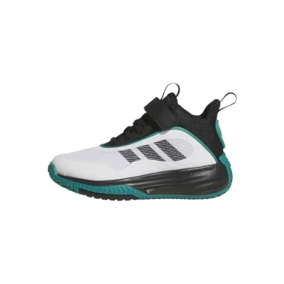Imagen de adidas OWNTHEGAME 3.0 Shoes, Zapatillas de Baloncesto Unisex niños, FTWR White/Core Black/Pure Teal, 35 1/2 EU