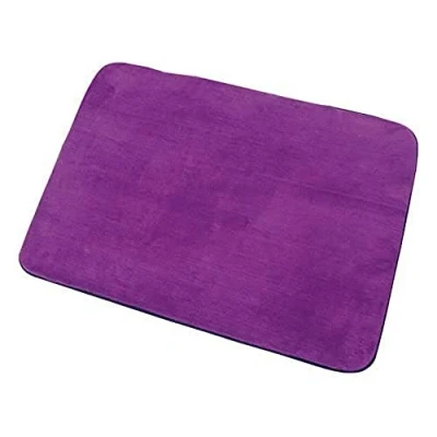 Imagen de MSV Alfombrilla de bañera 50x70 cm en Violeta, Poliéster, Morado, 50 x 70