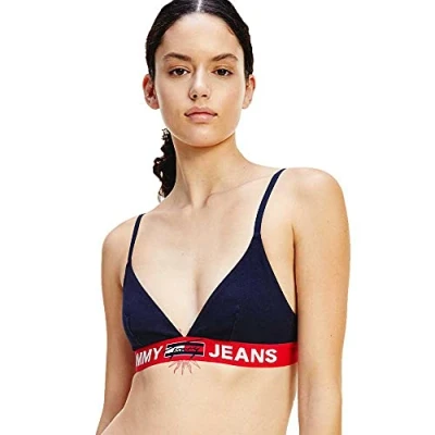 Imagen de Tommy Hilfiger Mujer Bralette Stretch, Azul (Desert Sky), L