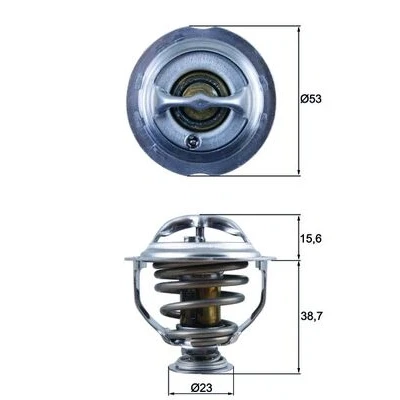 Imagen de MAHLE ORIGINAL TX 123 95D Termostato, refrigerante 95 53 con junta AUDI: A5 B8 Coupé, A3 Hatchback, A4 Berlina, SEAT: Leon II Hatchback