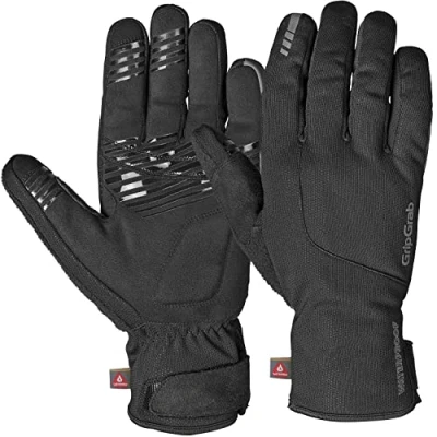 Imagen de GripGrab Guantes de Ciclismo Polaris 2 Invierno Impermeables Térmicos Cortavientos Acolchados Bicicleta Carretera MTB,Negro,2XL