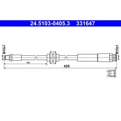Imagen de ATE 24.5103 0405.3 Latiguillos de Freno 425 M10x1