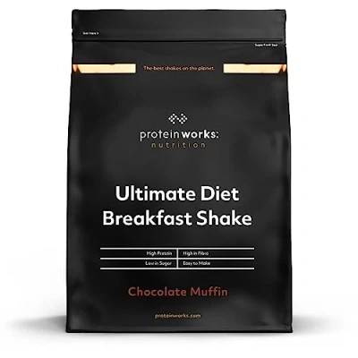 Imagen de THE PROTEIN WORKS Batido de Desayuno dietético Muffin Chocolate para llevar Alto en proteínas y bajo azúcar 2kg