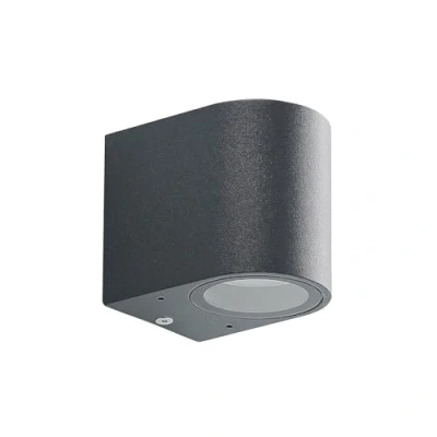 Imagen de LED lámpara de pared exterior &#039;Fijona&#039; (Moderno) en Negro hecho Aluminio (1 llama, GU10) ELC lámparas para aplique, exterior, aplique