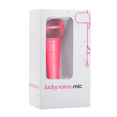 Imagen de Lucky Voice PG522 Micrófono de recambio para karaoke, color rosa