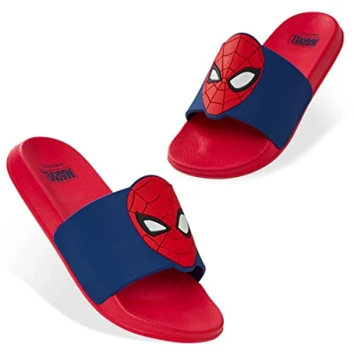 Imagen de Marvel Chanclas Niño Spiderman Zapatillas Casa Verano Playa Piscina Niños Tallas 28 34 (Rojo/Azul, EU)